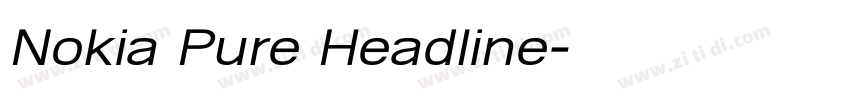 Nokia Pure Headline字体转换 Nokia Pure Headline字体转换